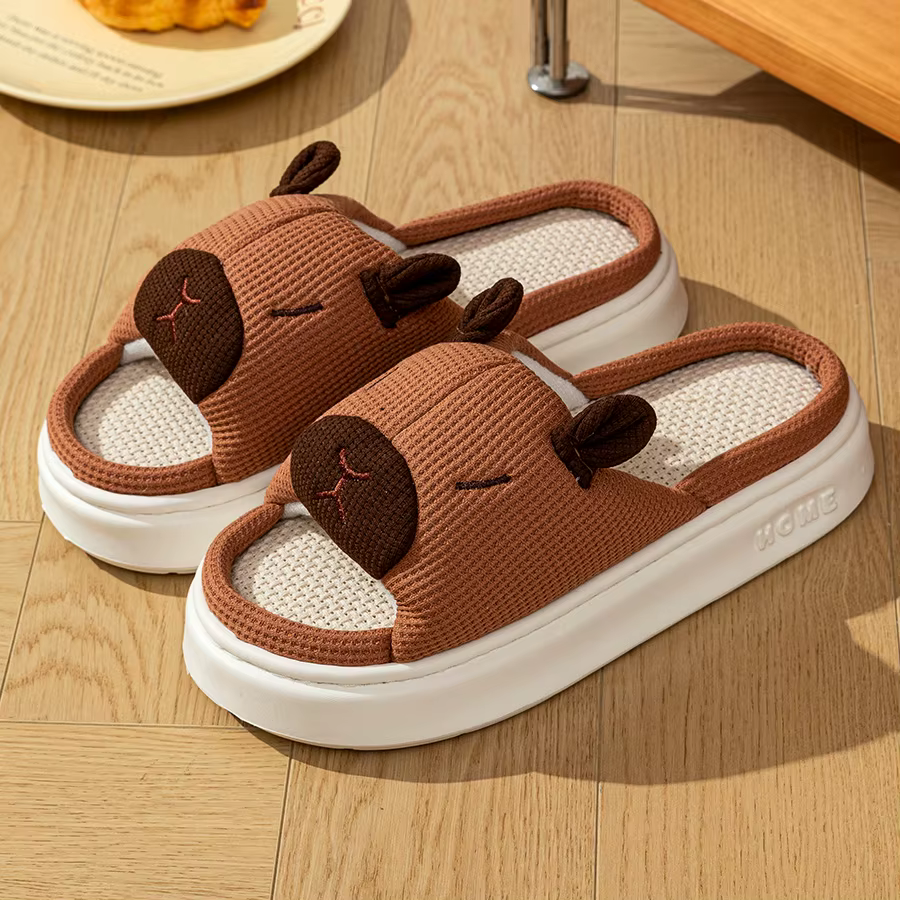Chaussons pour enfants Capibala mignons et tendance pour le printemps et l'automne, confort intérieu