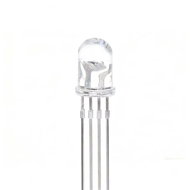 Perles de lampe enfichables haute luminosité WS2812B, 50 pièces: F5RGB IC intégré 5V, insertion dire