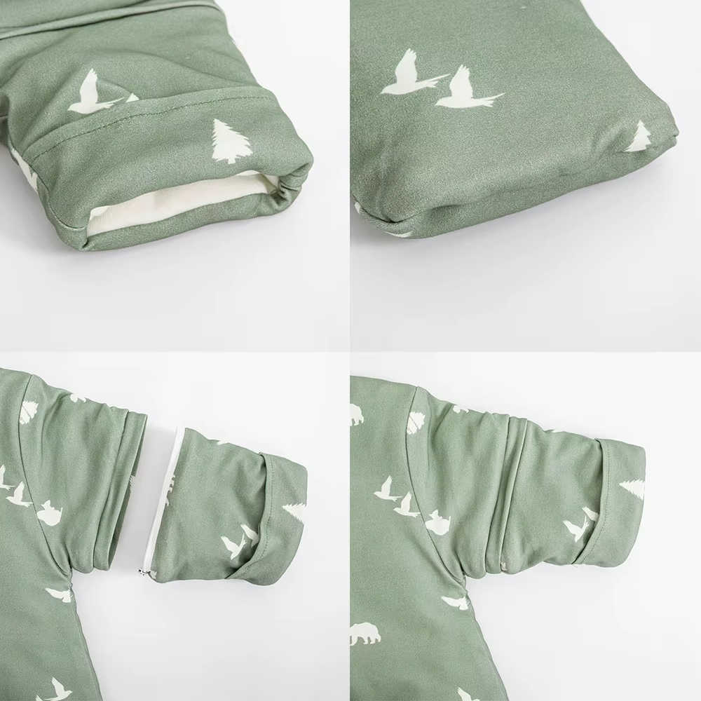Sac de couchage pour bébé de 0 à 24 mois, avec manches amovibles, couverture anti-coup de pied, sacs