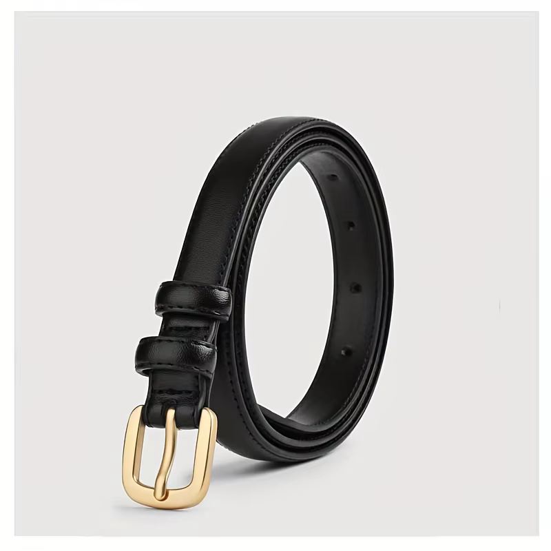 Ceinture décontractée à la mode, avec sensation Simple et haut de gamme, ceinture à Double boucle à 