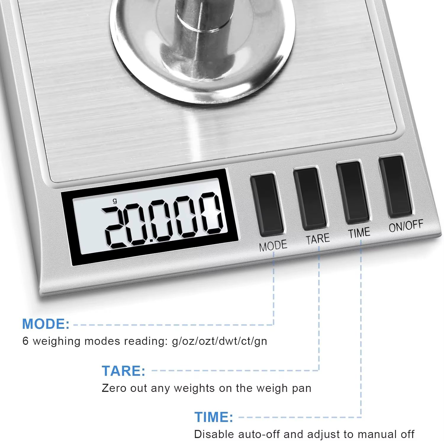 Balance milligramme, balance milligramme numérique 50g/0.001g avec poids d'étalonnage bijoux et bala