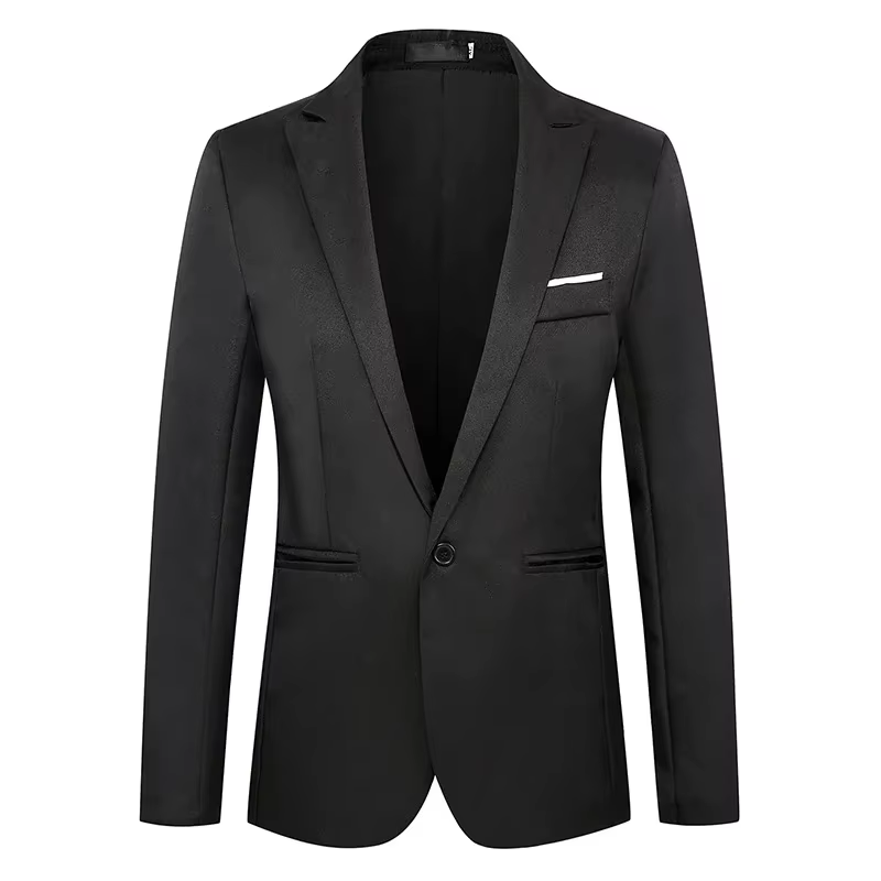 Veste de costume d'affaires décontractée pour hommes, tendance, légère, luxueuse, Slim, sans repassa