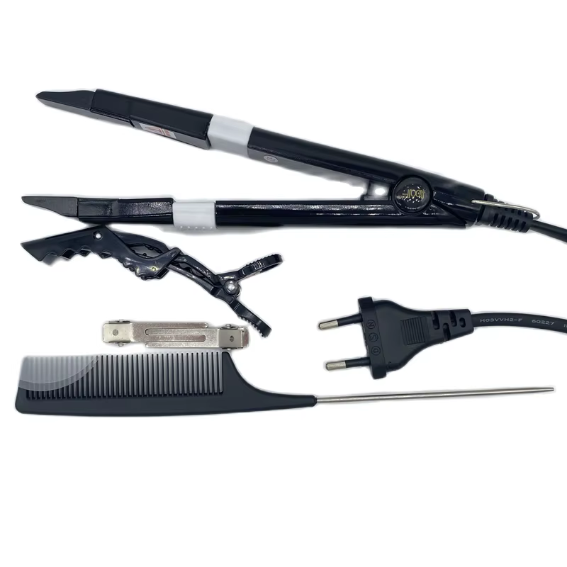 Connecteur de cheveux à chaleur 628, fer chauffant à température contrôlable, outils d'extensions de