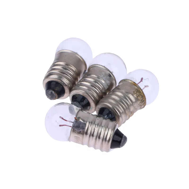 Petites ampoules rondes miniatures pour la maison, lampe de poche, perles d'ampoule, canon à lumière