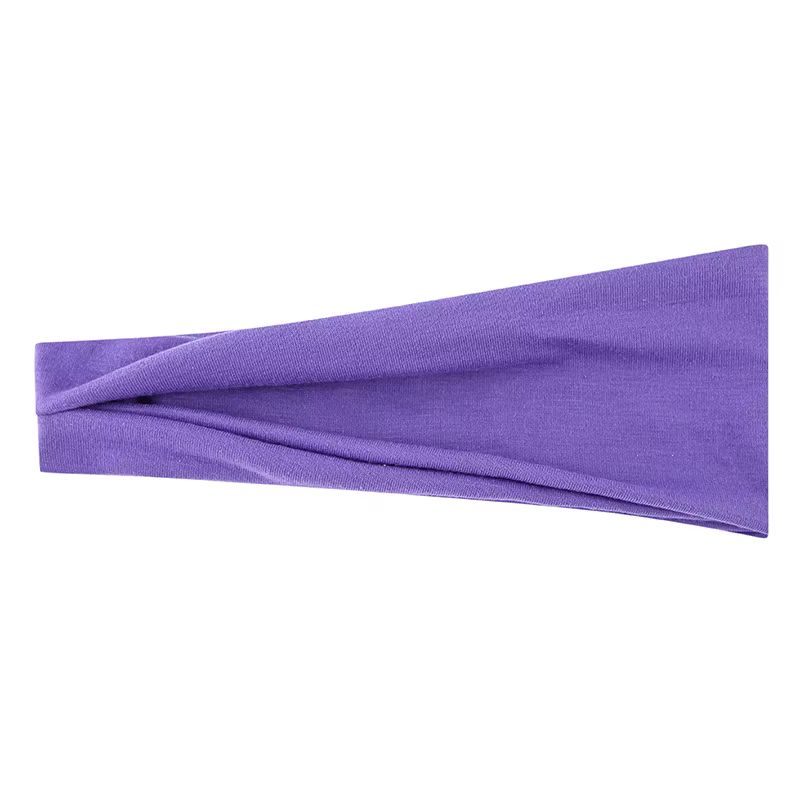 Femmes bandeau Turban couleur unie élastiques bandes de cheveux Yoga bandeau mode maquillage cheveux