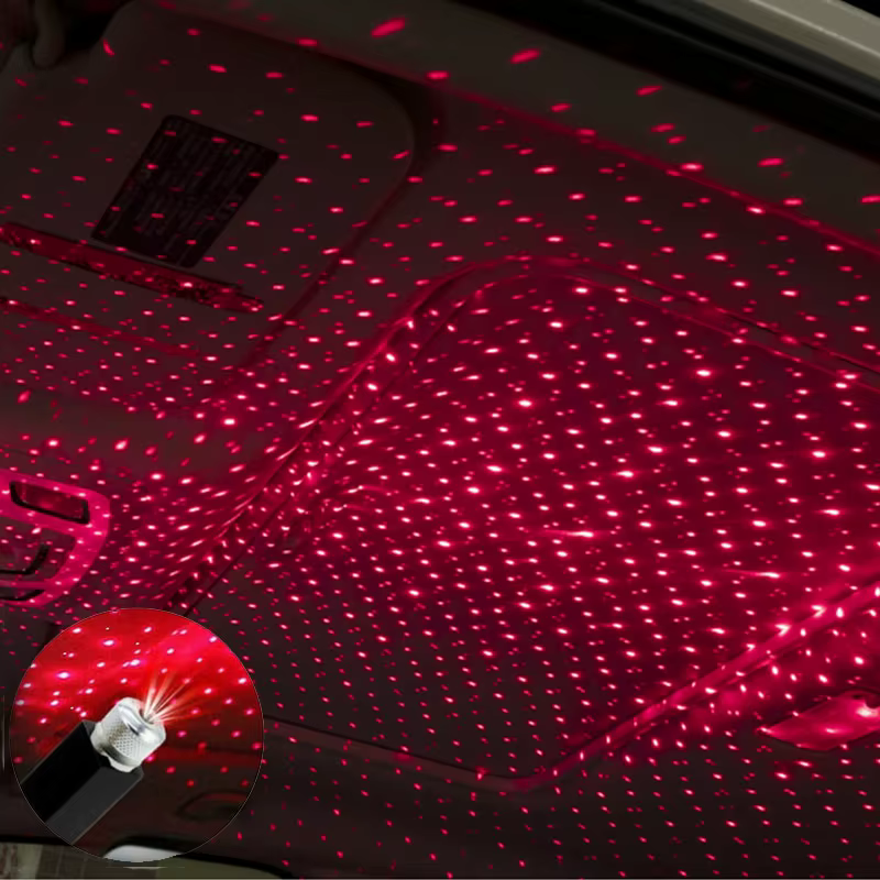 LED ciel étoilé lampe voiture Laser étoile toit lumière 5V USB alimenté galaxie étoile atmosphère lu