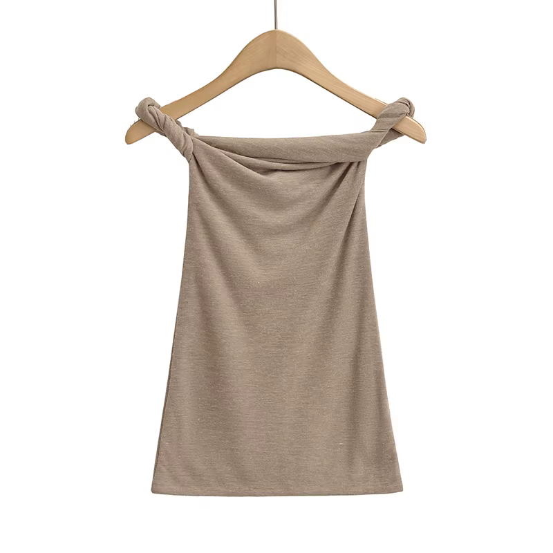 T-shirt à manches courtes et épaules dénudées pour femme, haut froncé, col slash, blanc, rose, kawai