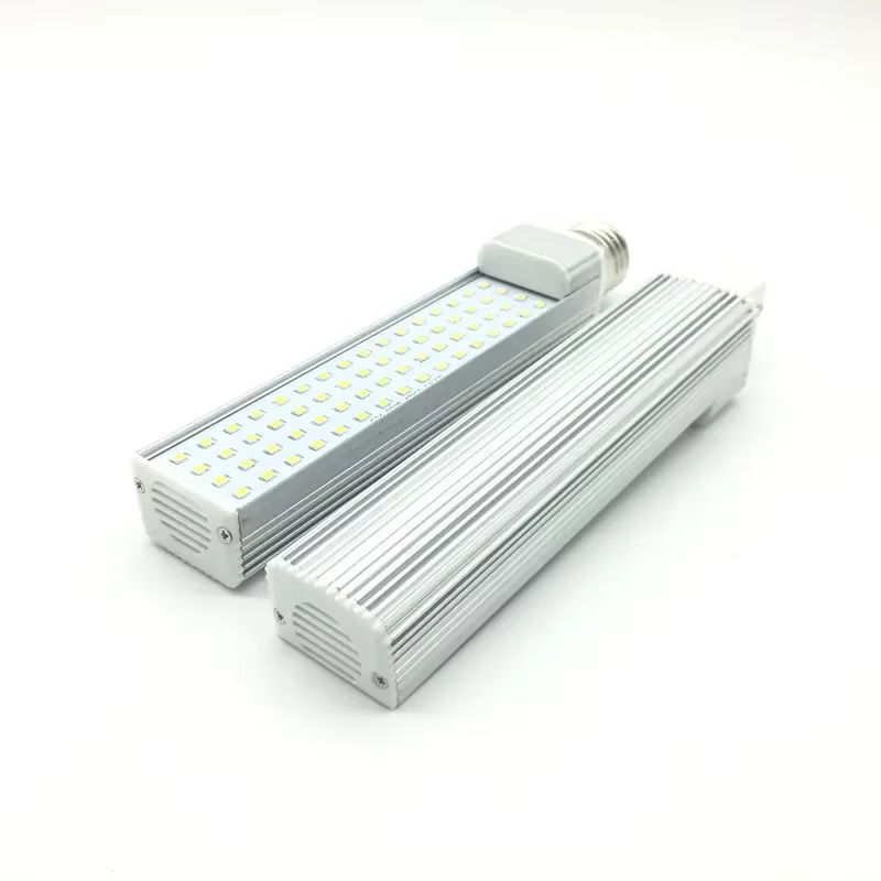 Ampoule LED épis de maïs G24 2 broches, E27, couvercle transparent horizontal rotatif, prise 85-265V