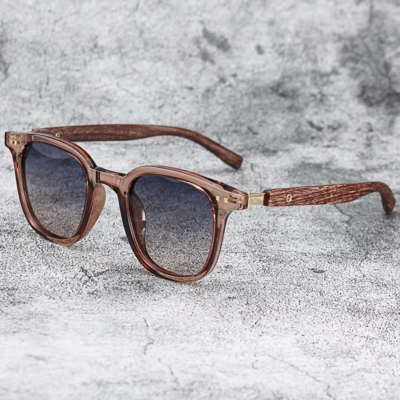 Nouvelles lunettes de soleil vintage pour hommes, monture PC, verres classiques de marque, verres tr