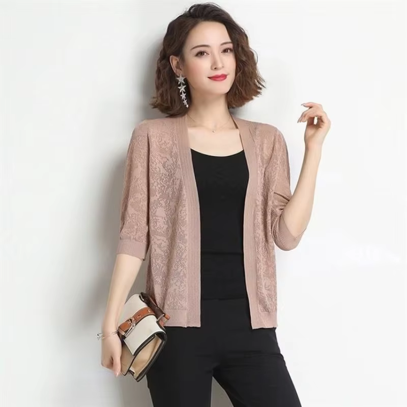 Veste Simple ajouré pour femmes, Simple, confortable, à la mode, Design élégant, passe-partout, déco