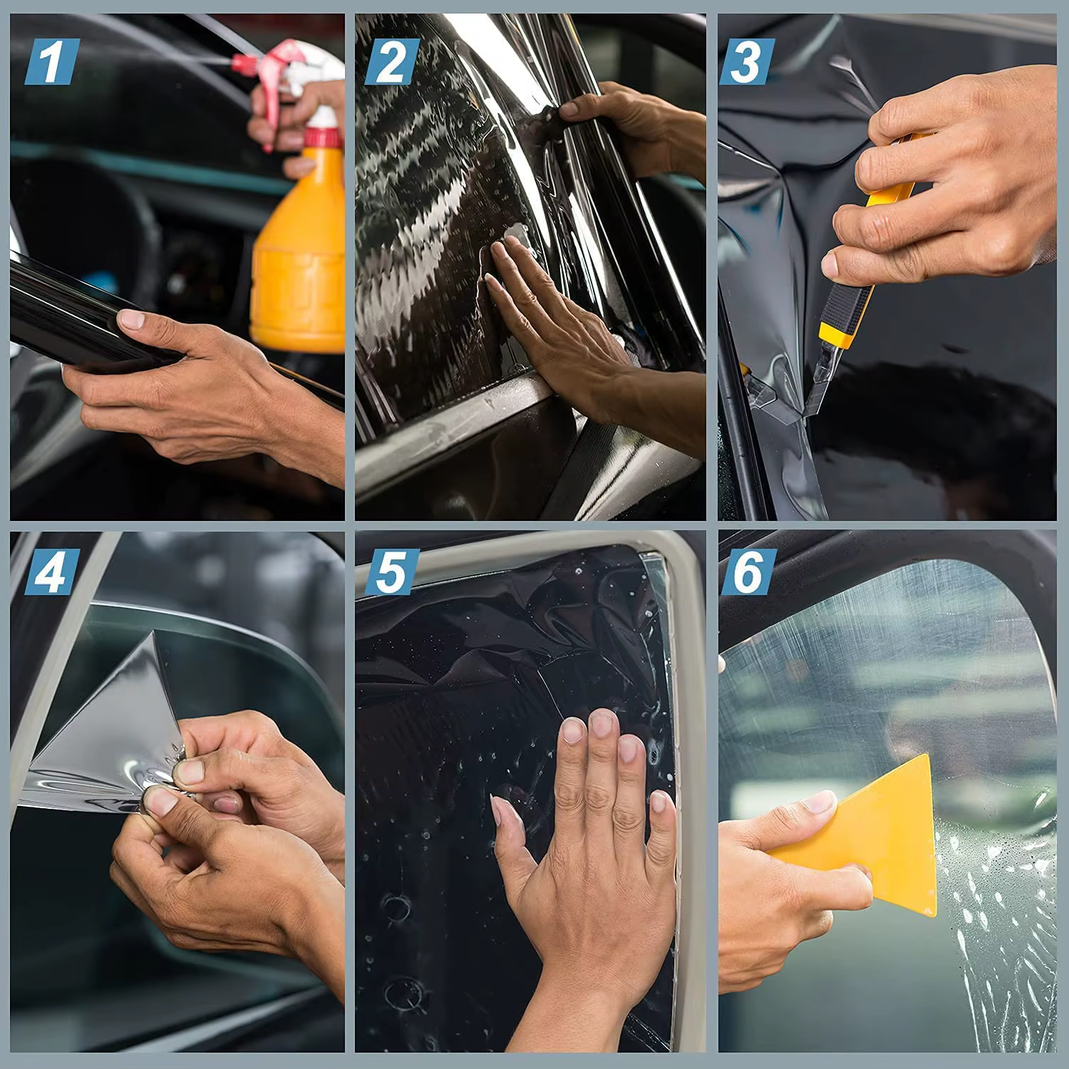 Film teinté pour vitres de voiture, 8m, Film de confidentialité pour vitres, bloc UV thermique résis