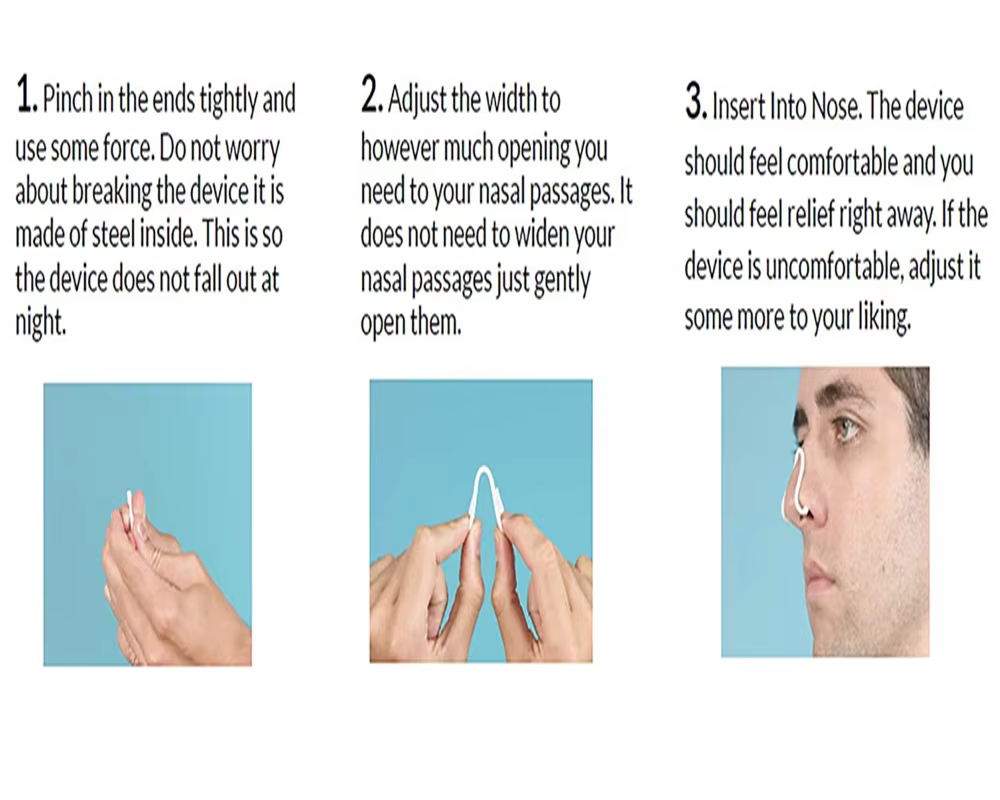Dilatateur Nasal pour soulager le ronflement, pince-nez Anti-ronflement en Silicone, améliore l'éven