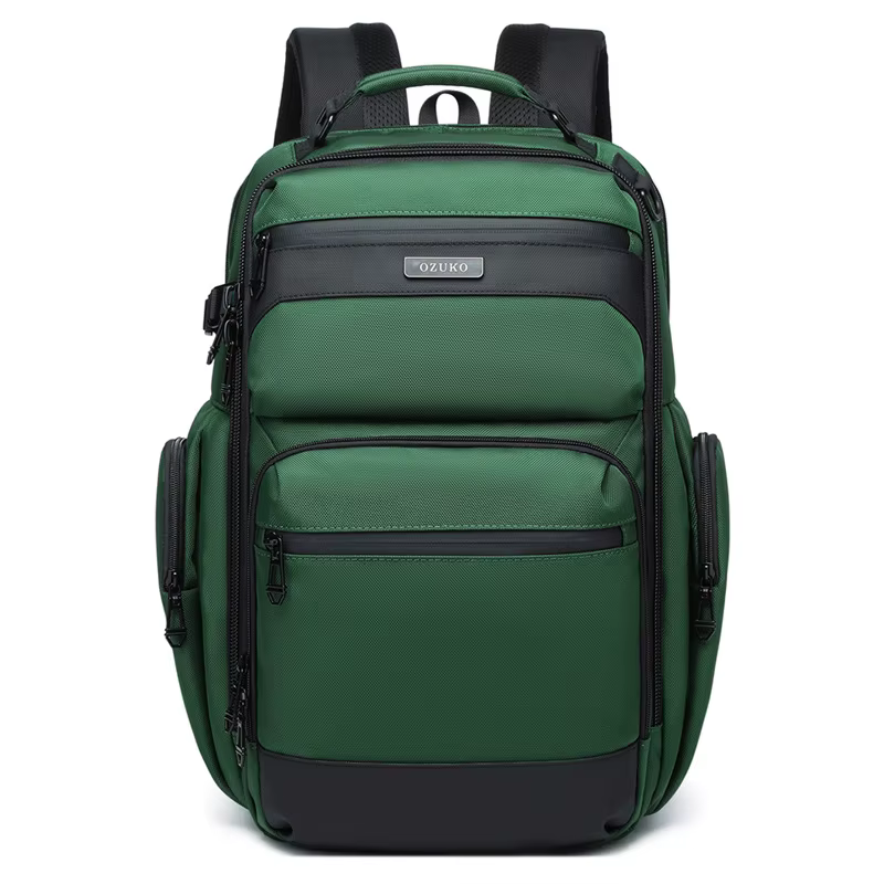 Ozuko – sac à dos étanche multifonctionnel pour hommes, sac à dos pour ordinateur portable 15.617.3 