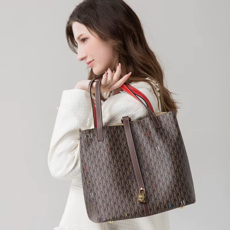 Sac fourre-tout de luxe léger pour femme, grande capacité, motif lettres, sac à main pour le quotidi