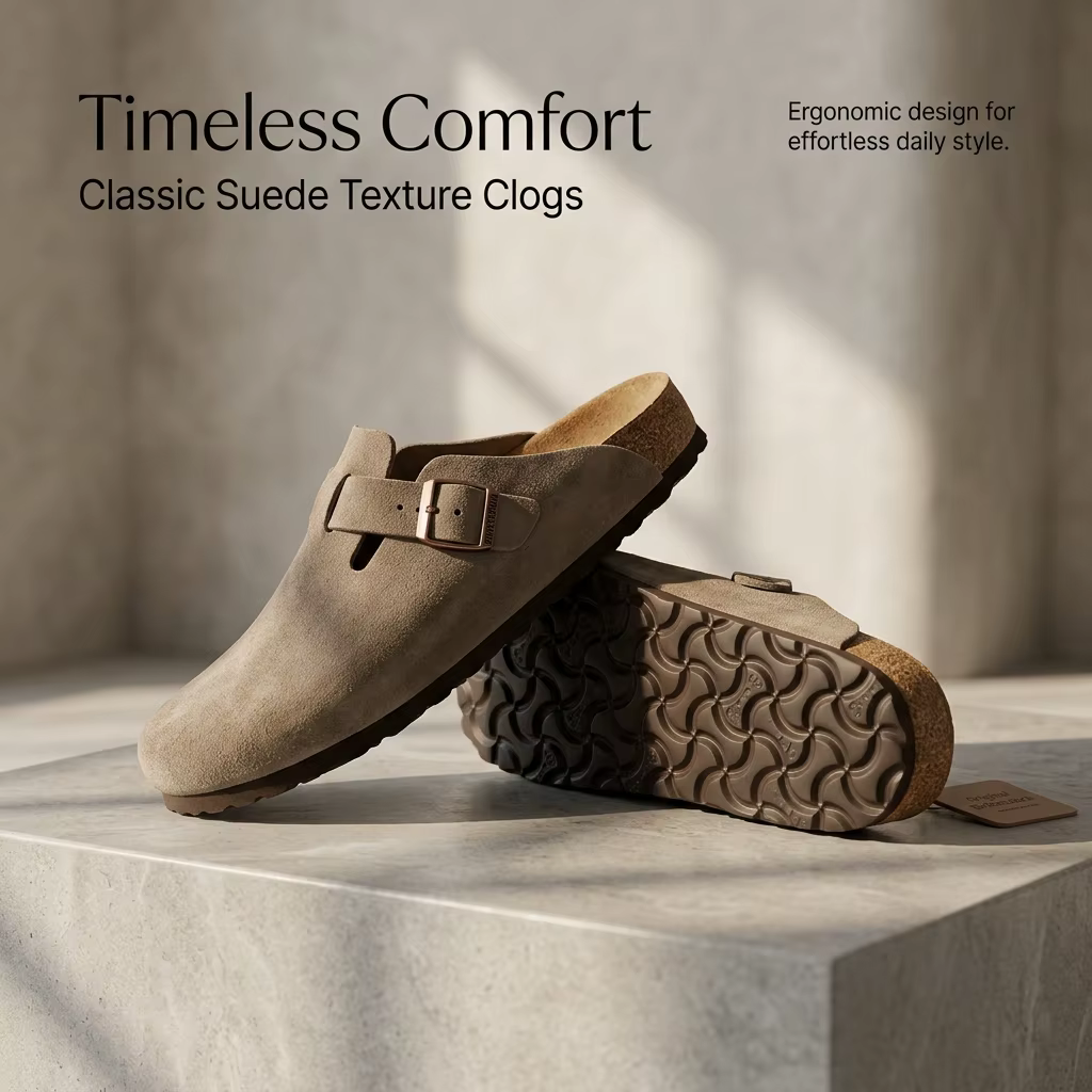 Chaussures en daim et liège pour hommes et femmes, design célèbre, sangles réglables, soutien de la 