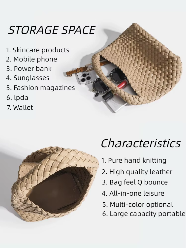 Sac seau tissé à la main pour femme, sac à main de créateur, PU, petite taille, haute qualité, luxe,