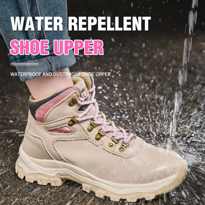 Chaussures de sécurité pour femmes, bottes de travail à bout en acier, résistantes à l'usure, anti-p