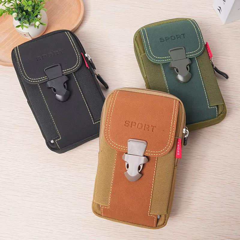Pochette de ceinture pour hommes, sac pour téléphone portable, étui pour téléphone, sac de taille Mo