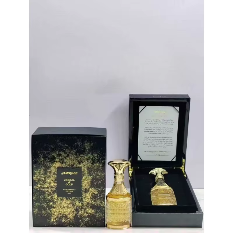AMOUAGE Cristal Or luxe homme Eau De Parfum 50ml longue durée élégant rayonnant sensuel parfum riche