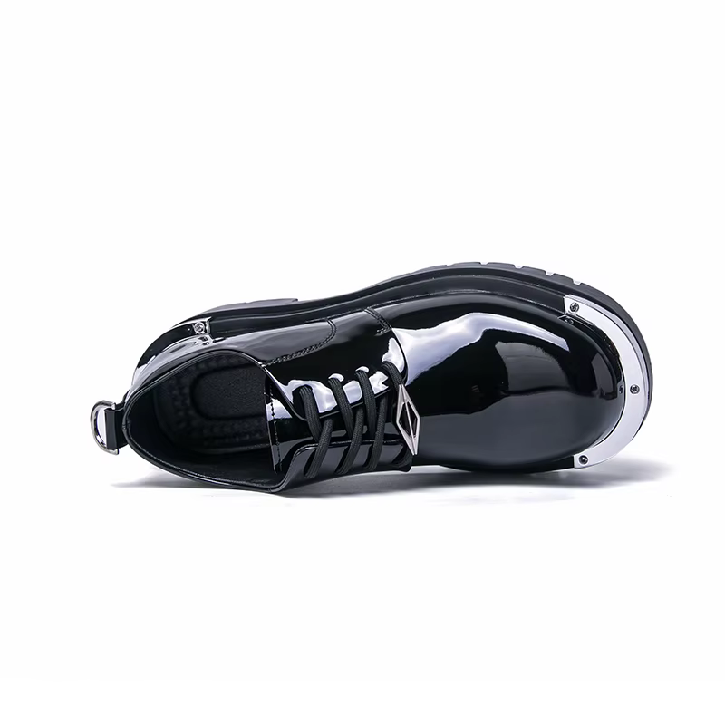 Nouvelles chaussures de travail personnalisées à semelles épaisses pour hommes à grande tête décontr