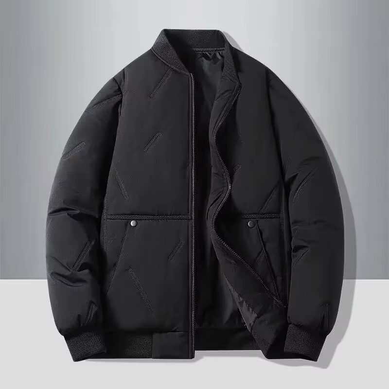 Nouveau col de baseball automne et hiver, veste en coton à la mode et polyvalente pour hommes, veste