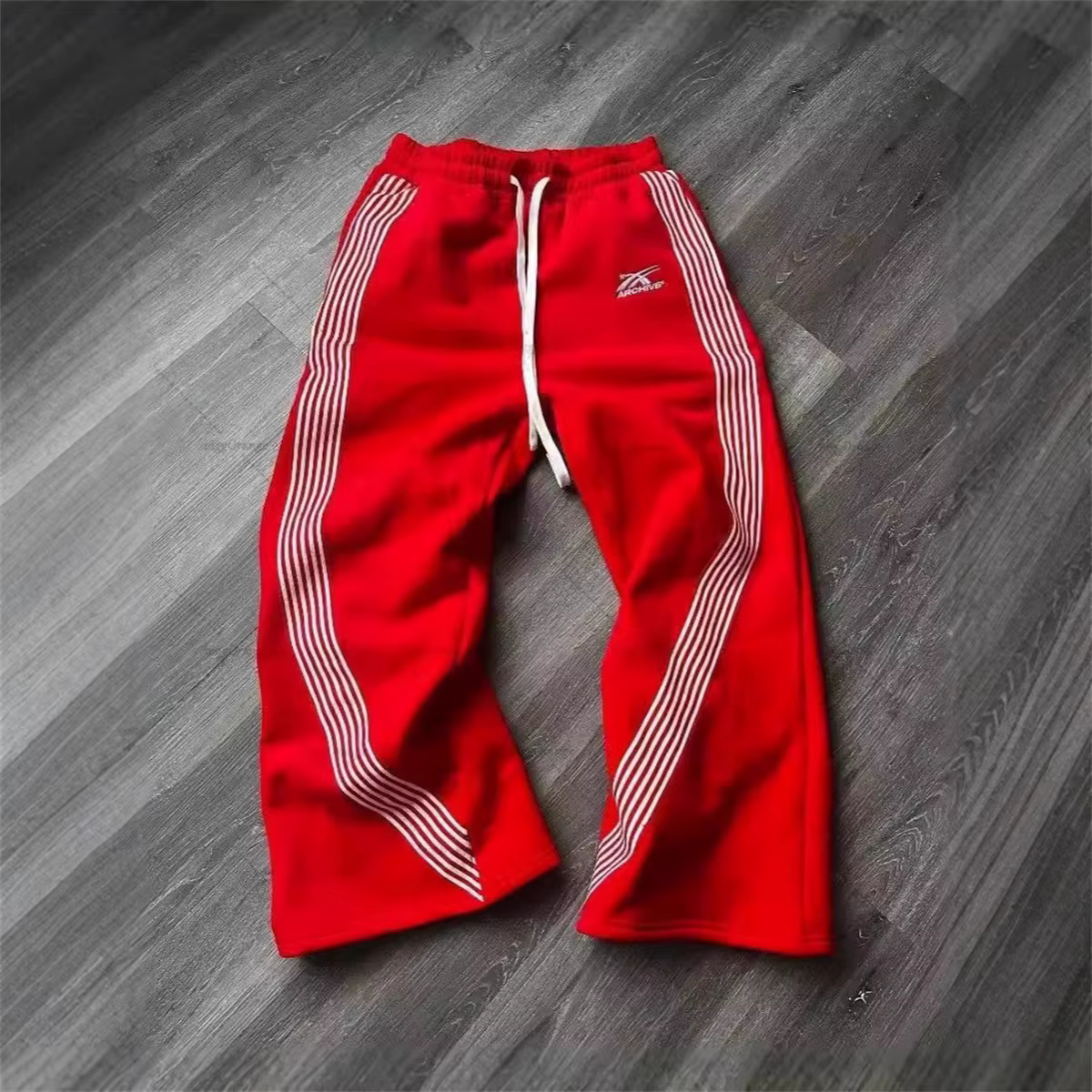 Y2k gris pantalons décontractés Vintage fonctionnel tactique hommes femmes Premium Jogging pantalon 