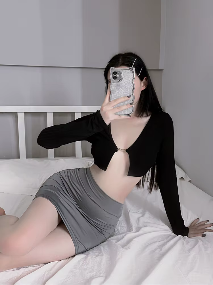 Jupe de hanche fine sans doublure, Sexy, transparente, élastique, serrée, mini-jupe pour dames, mign