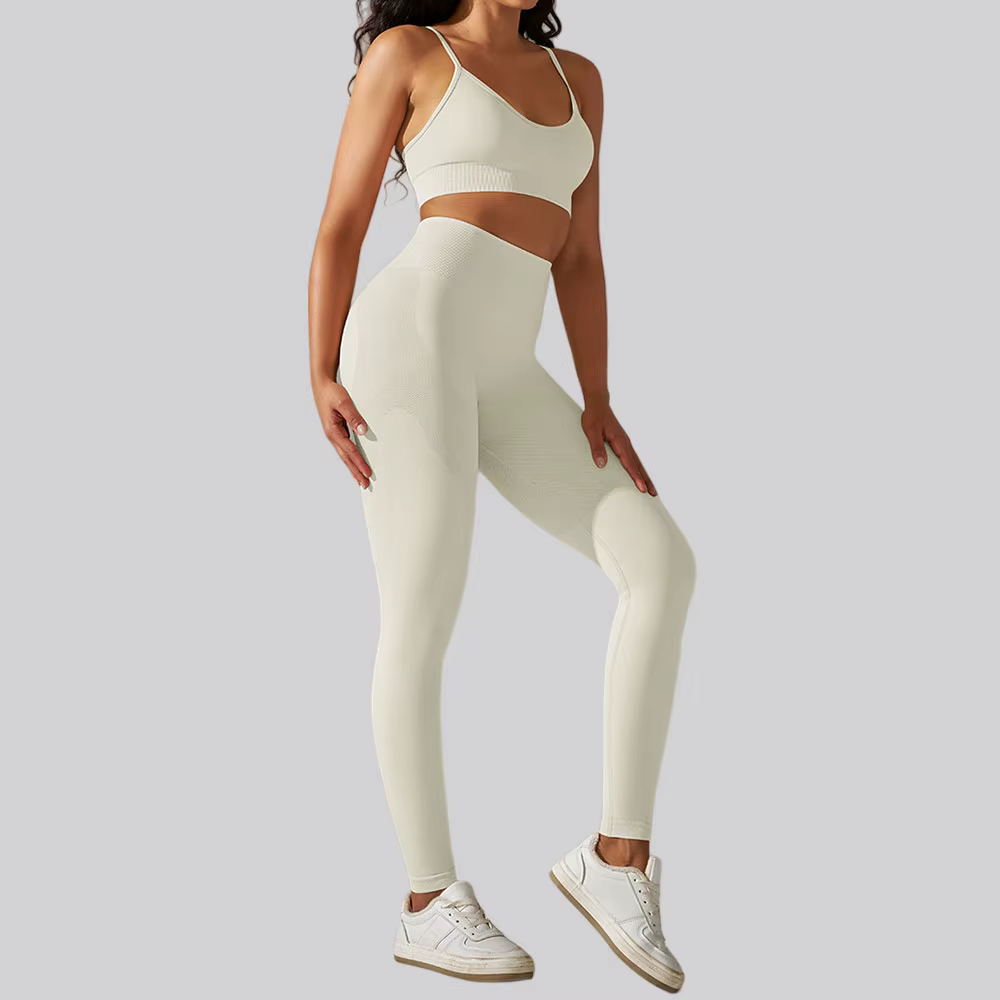 Survêtement sans couture pour femmes, ensembles de Yoga, 2 pièces, combinaison de Sport, vêtements d