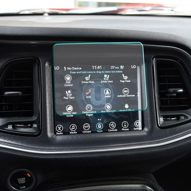 Protecteur d'écran en verre trempé pour Dodge Challenger 2015 – 2020, film de navigation GPS pour vo
