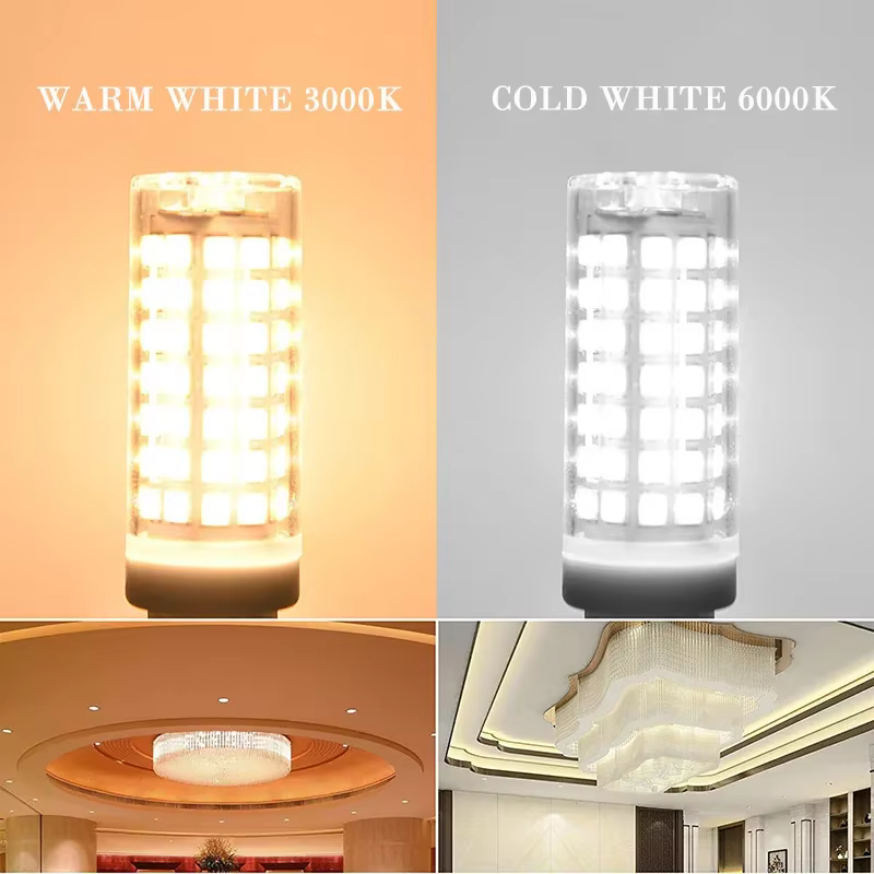 Ampoule de maïs LED G9 super lumineuse, céramique 690strada, sans filtre, lumière LED pour lustres e