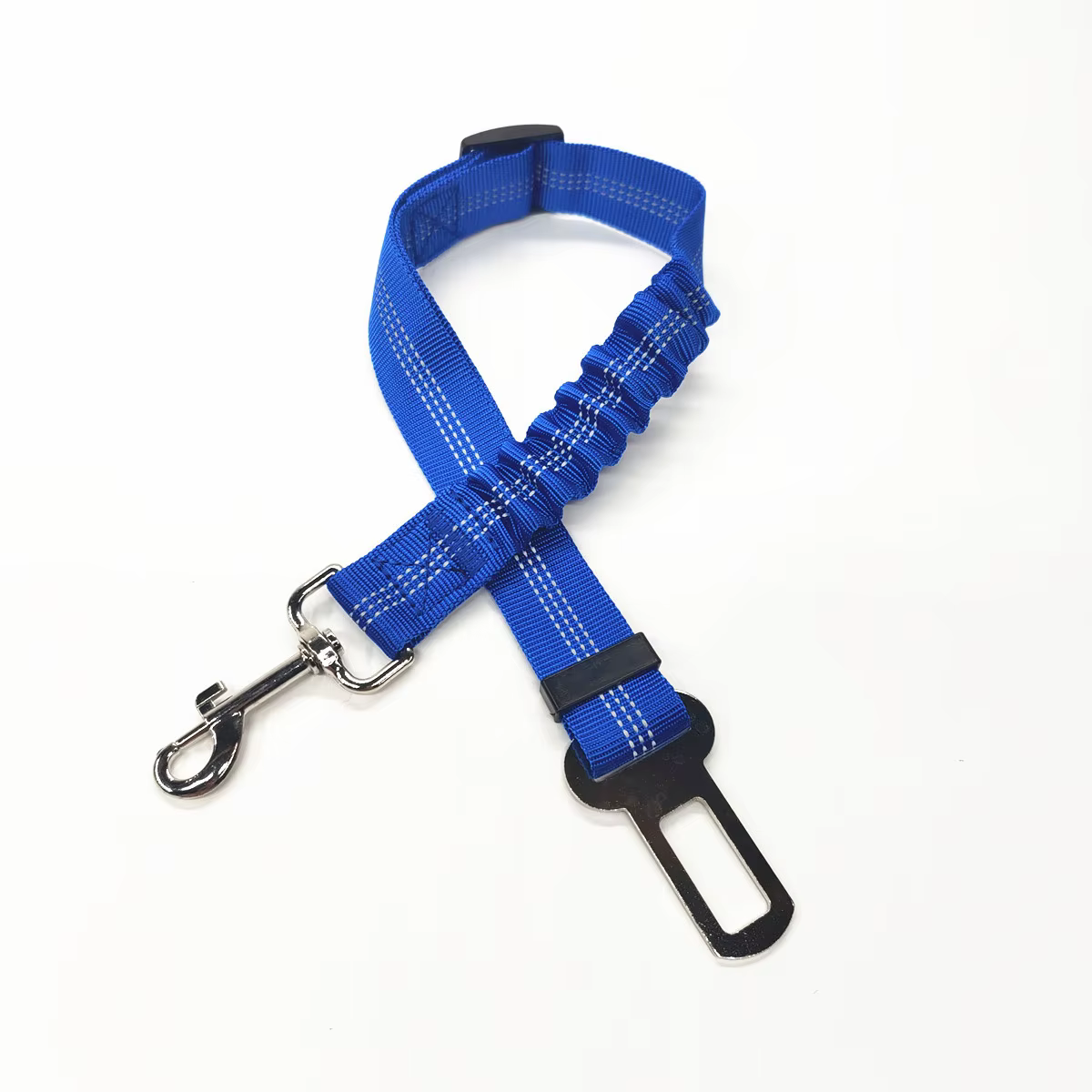 Harnais de ceinture de sécurité de voiture réglable pour chiens, coussin réfléchissant en Nylon, éla