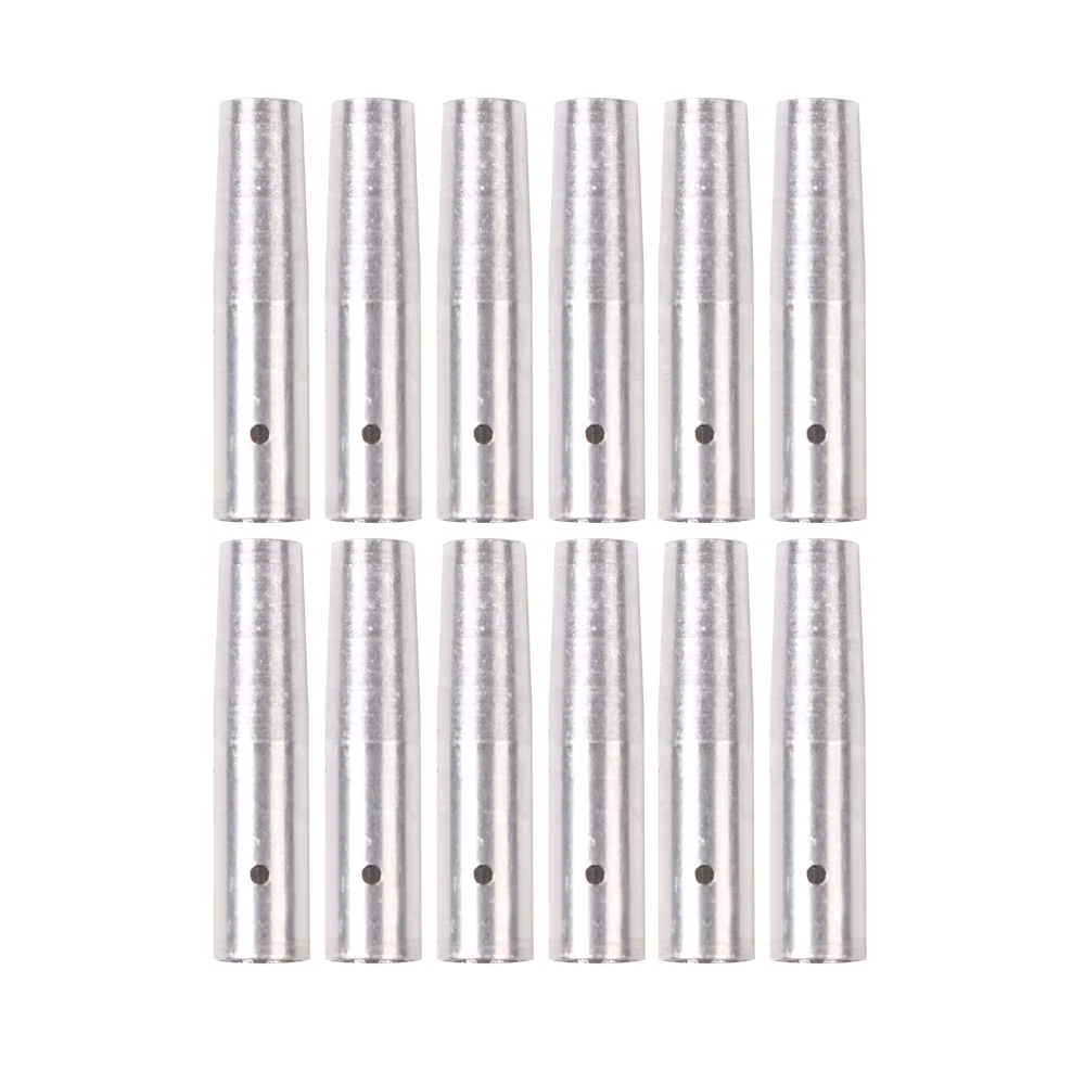 6/12 pièces tir à l'arc connecter pointe de flèche en aluminium flèche insérer OD 8mm en bois bambou