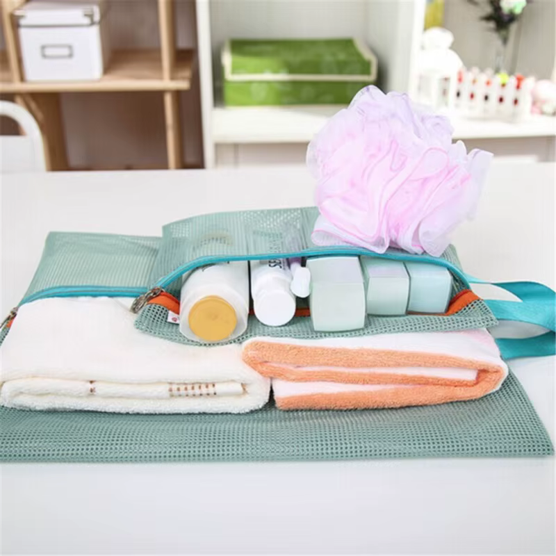 4 pièces/ensemble sac de rangement de voyage Portable sac en maille de voyage étui vêtements de toil