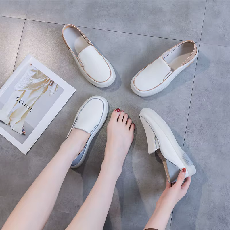 AIYUQI – mocassins en cuir véritable pour femmes, baskets plates de grande taille, décontractées à e