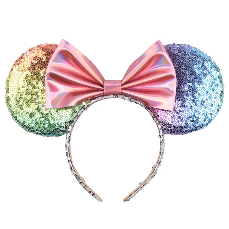 Serre-tête Grande Taille Classique à Nœud à Pois Oreilles de Souris pour Femme, Accessoire Cheveux p