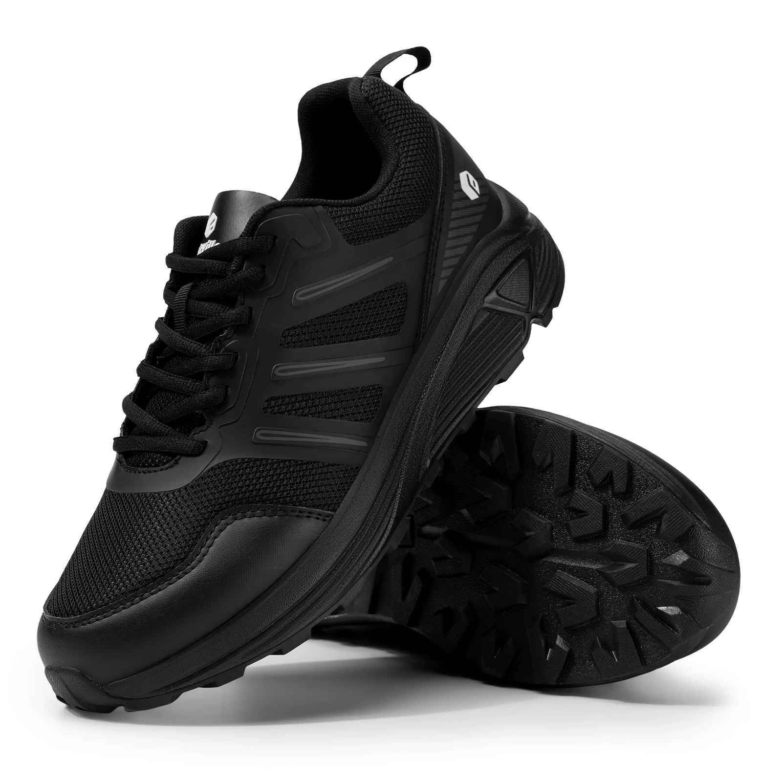 FitVille chaussures de course sur sentier pour hommes baskets d'extérieur large amorti antidérapant