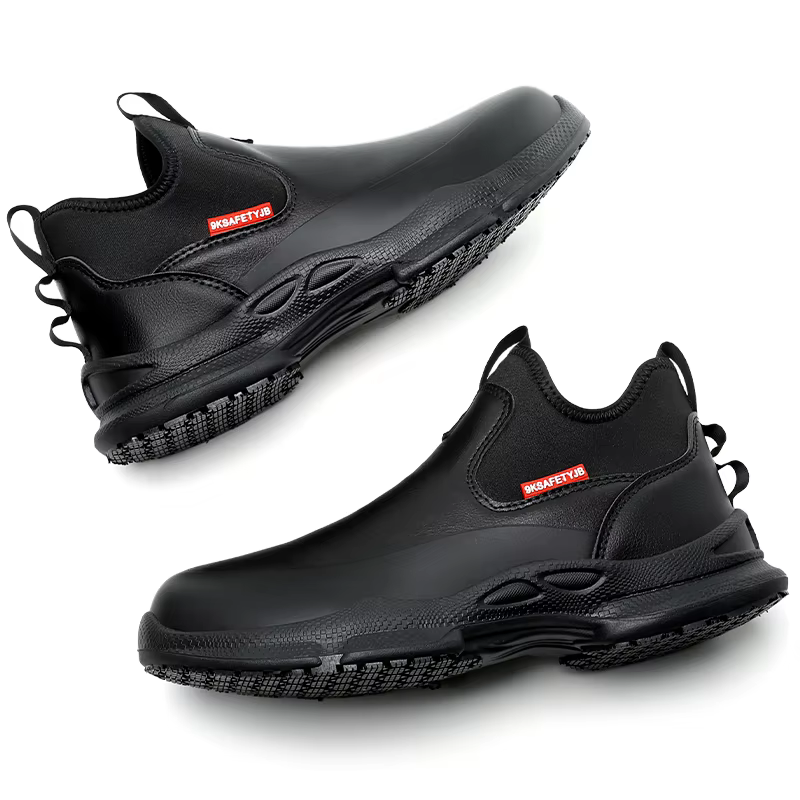 Chaussures en cuir pour hommes à la mode Chaussures de chef imperméables et antidérapantes Chaussure