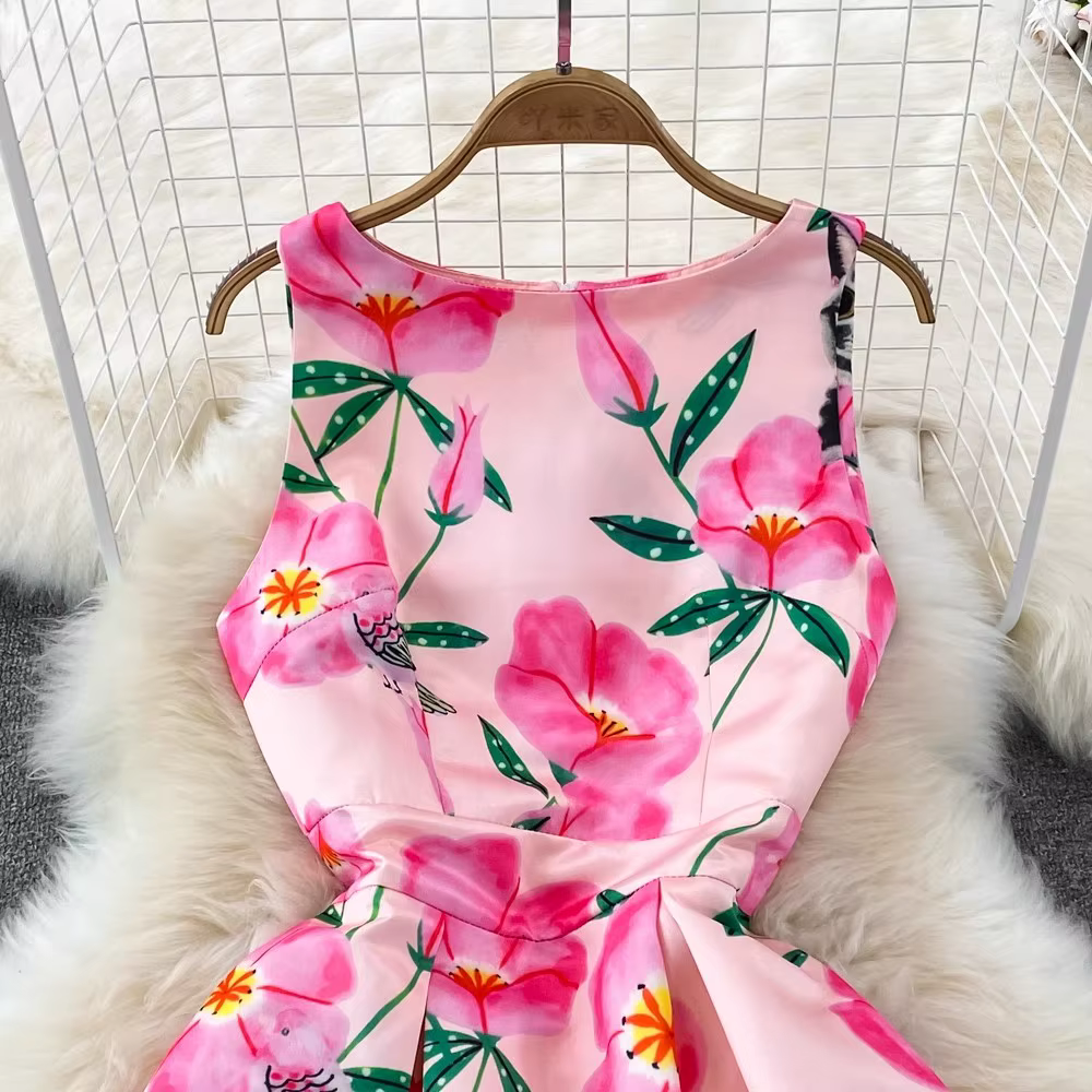 Robe Jacquard à Fleurs pour Femme, Vêtement à Col FibrO, en Glace Précieuse, pour ixde Mariage, Bal,