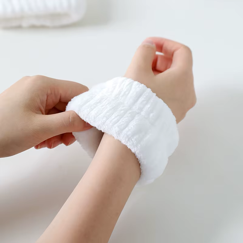 Bracelets de lavage de poignet absorbants, serviette en microfibre douce pour laver le visage, lavag