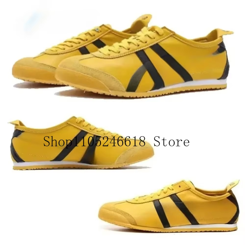 Chaussures de course à enfiler pour hommes et femmes, baskets classiques en cuir, respirantes et pla