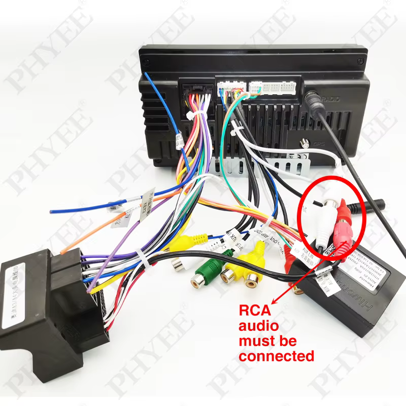 CAN Bus Adaptateur de faisceau de décodeur Quadlock, 16 broches, connecteur de verrouillage, RCA, câ