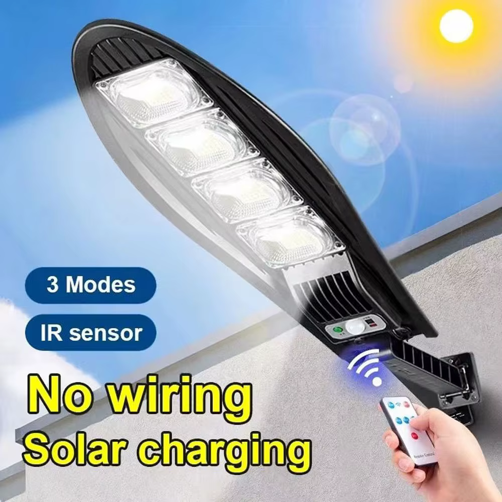 Lampes solaires de rue, lampes murales de jardin LED étanches pour extérieur, 3 modes d'éclairage, t