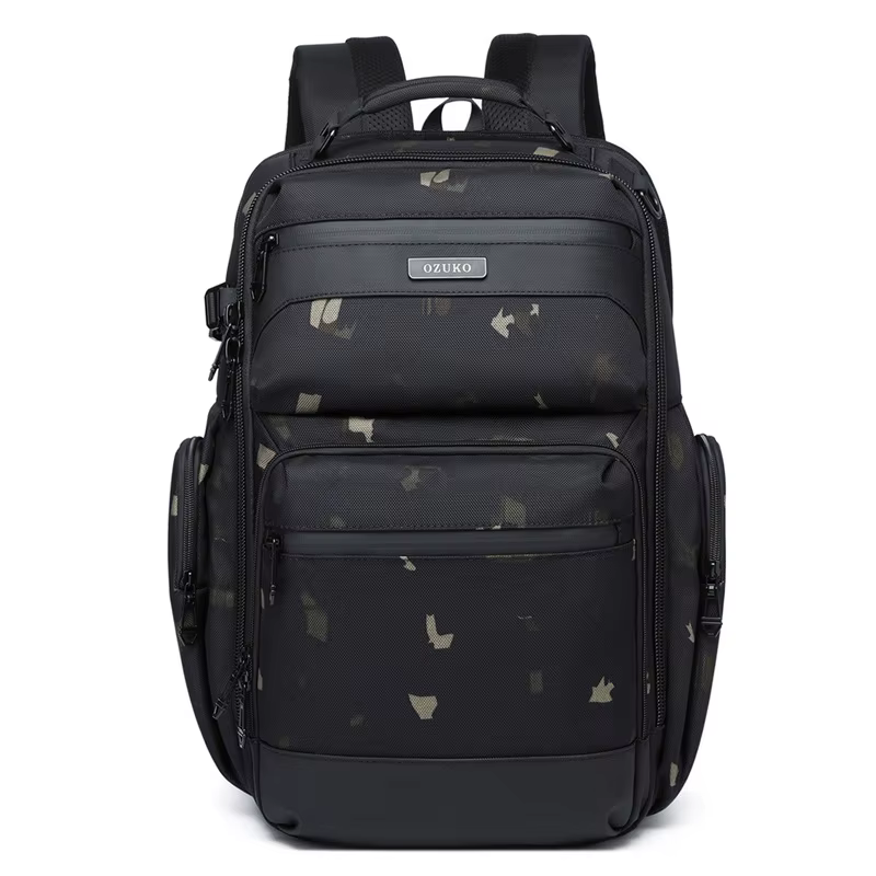 Ozuko – sac à dos étanche multifonctionnel pour hommes, sac à dos pour ordinateur portable 15.617.3 