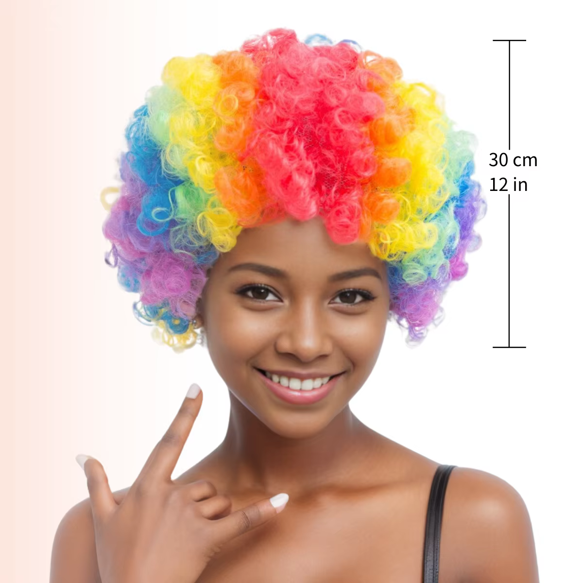 Perruque de Clown Afro Bouffante, Cosplay des Années 80, Anime, ixde Noël, Halloween, Barrage, Drôle