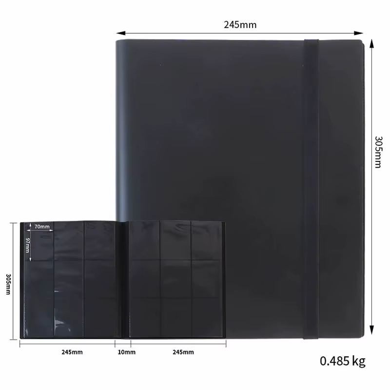 Classeurs de poche pour cartes, capacité 160/360 cartes, pour cartes Pokémon, Yugioh, baseball, foot