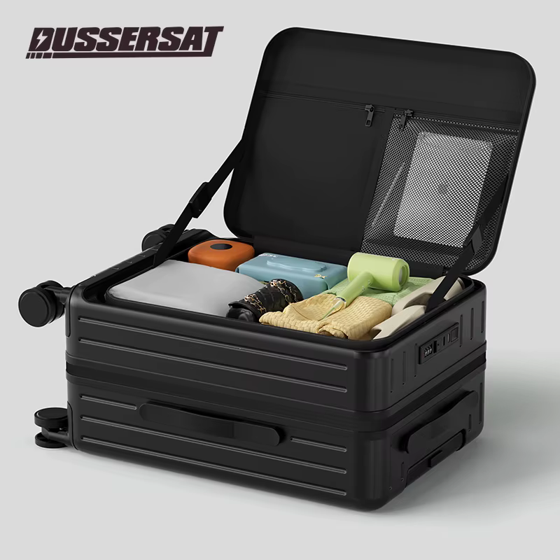Nouvelle valise ouverte avant cabane boîtier de chariot 20/24/26 pouces cadre de haute qualité valis