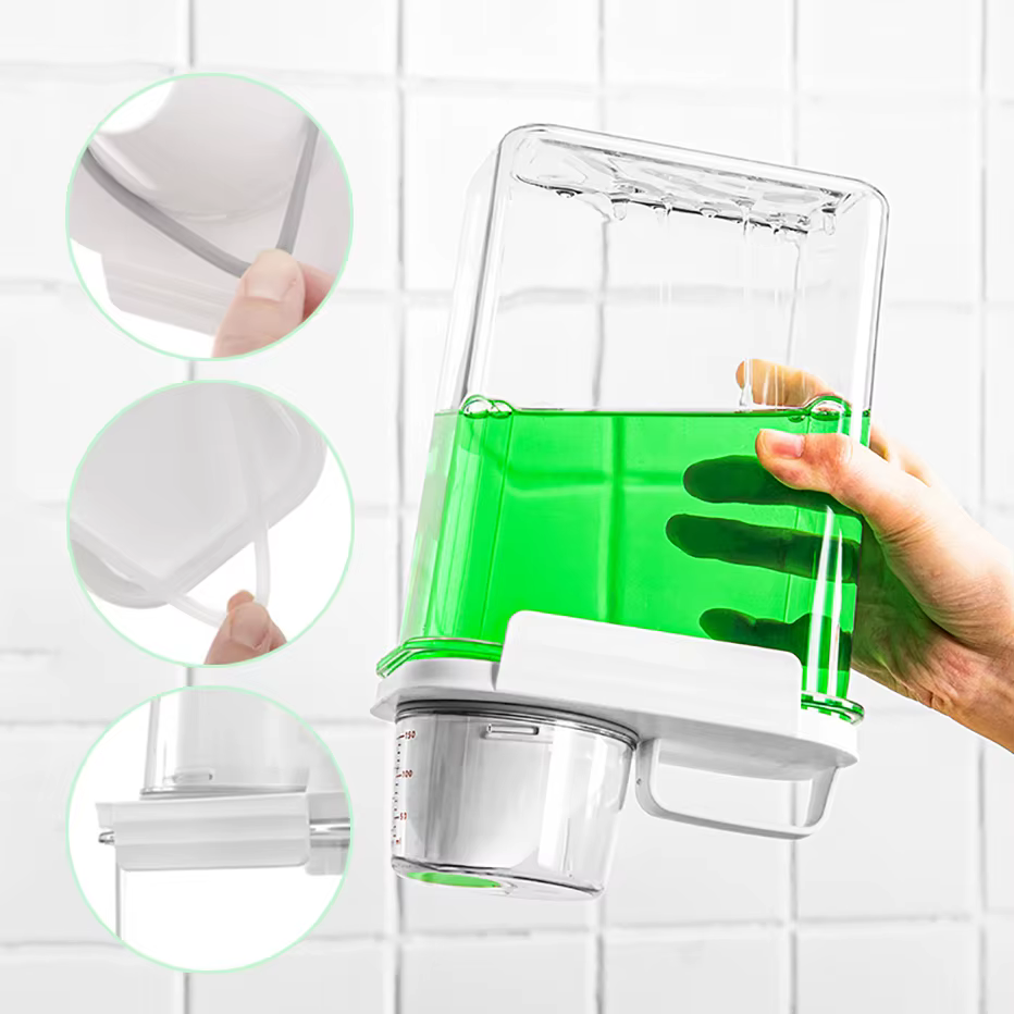 Distributeur de détergent à lessive rechargeable de 1100/1800/2300Ml, réservoir vide pour adoucisseu