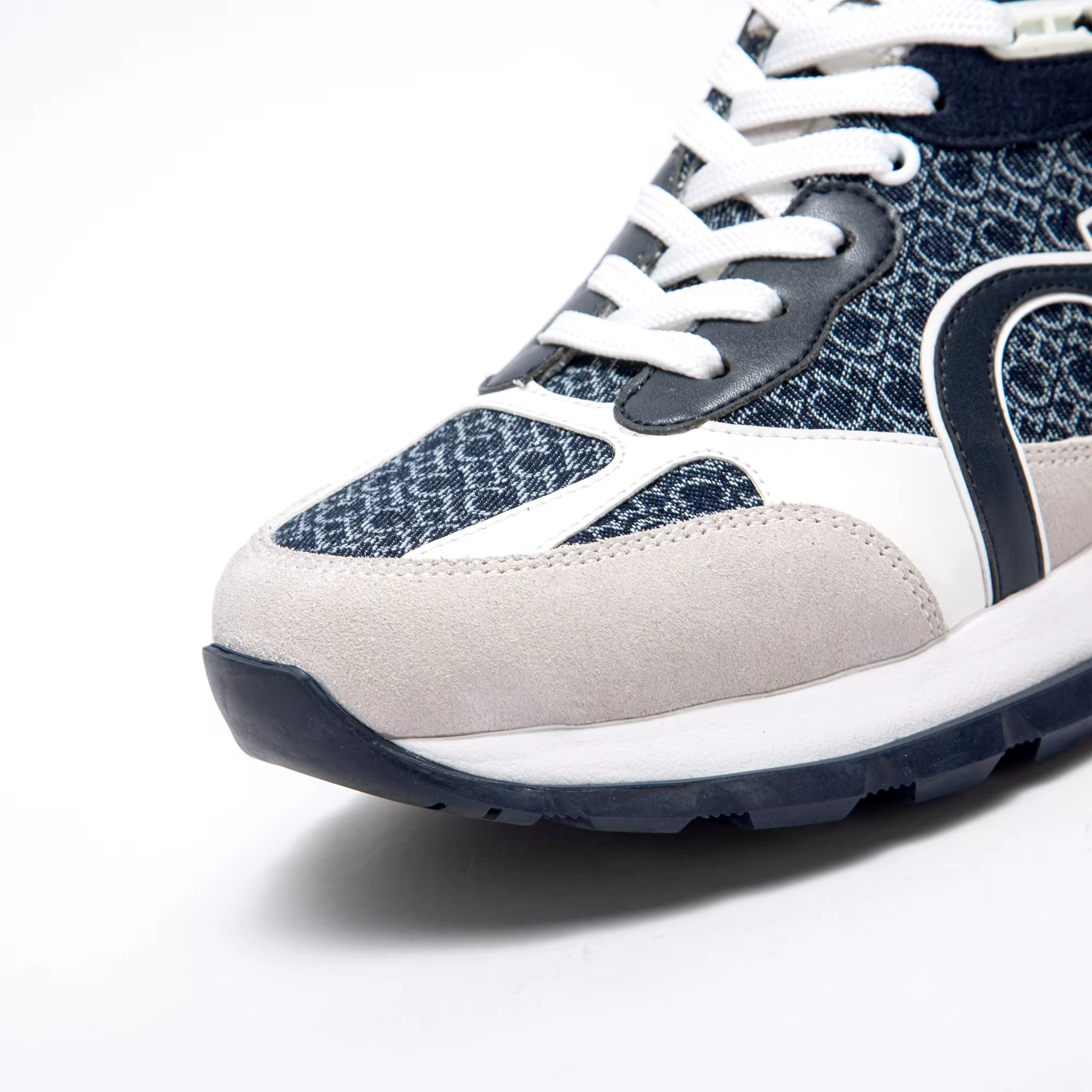 CHCH hommes chaussures décontractées automne nouveau cuir épissage maille chaussures de marche squel