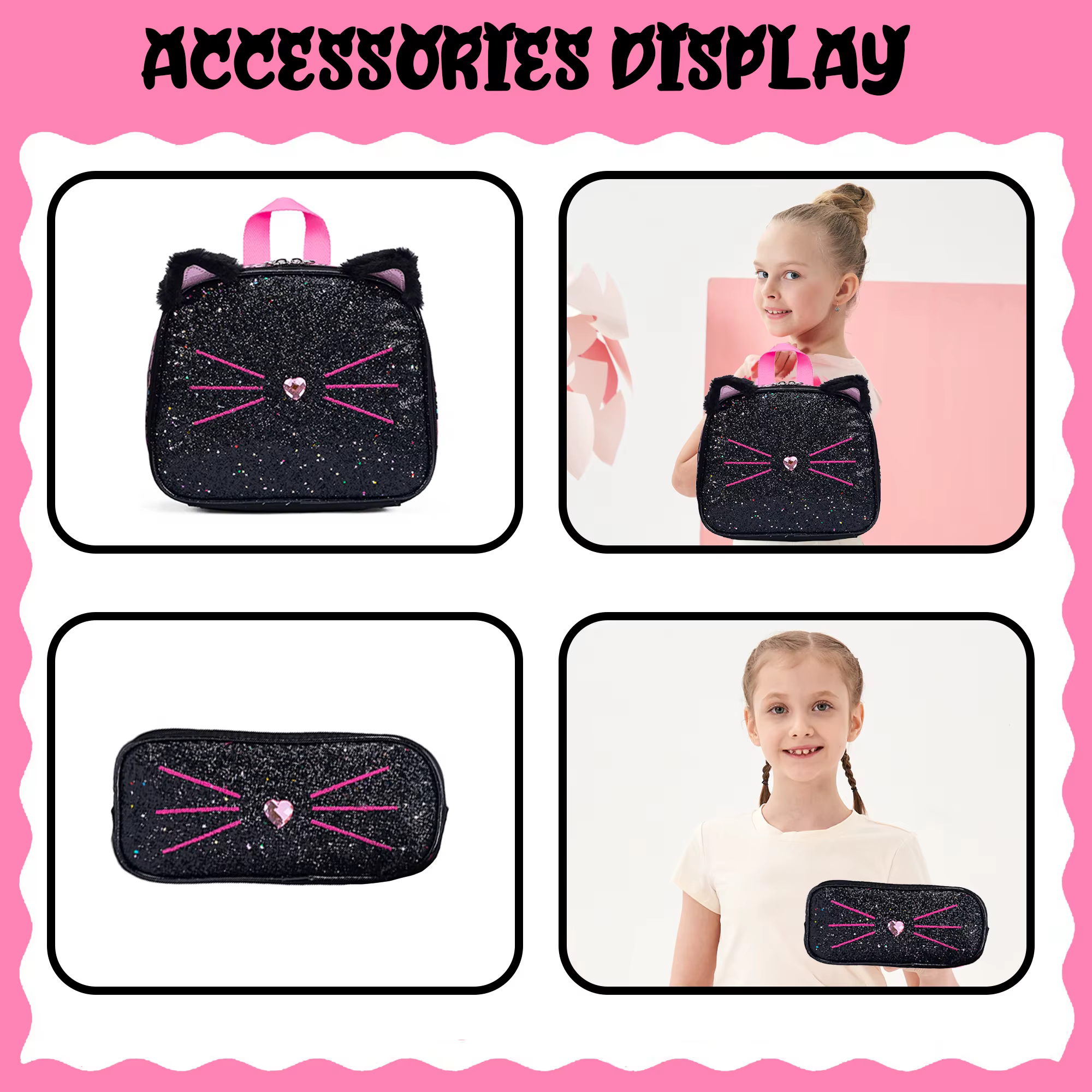 Sac à dos mignon pour filles, sac à dos esthétique, sac d'école pour filles, sac à dos avec boîte à 