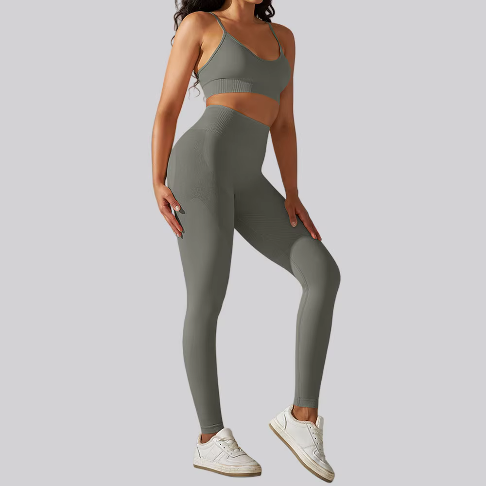 Survêtement sans couture pour femmes, ensembles de Yoga, 2 pièces, combinaison de Sport, vêtements d